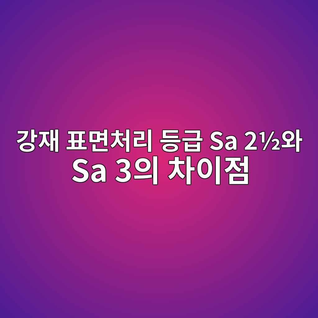 강재 표면처리 등급 Sa 2½와 Sa 3의 차이점|ISO 8501-1 블라스트 기준 1 eab095ec9eac ed919ceba9b4ecb298eba6ac eb93b1eab889 sa 2c2bdec9980 sa 3ec9d98 ecb0a8ec9db4eca090 1789032362