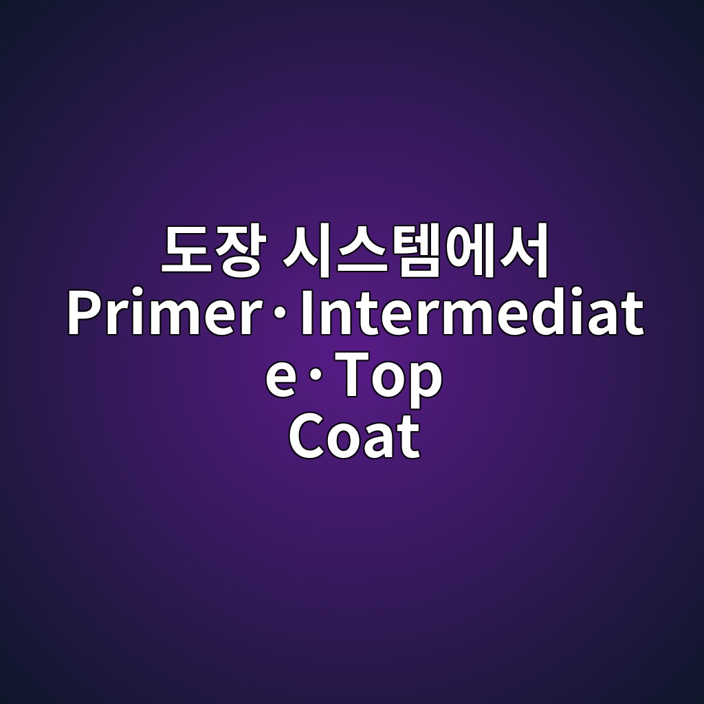 도장 시스템에서 Primer·Intermediate·Top Coat의 역할|하도·중도·상도 차이와 현장 관리방법 1 eb8f84ec9ea5 ec8b9cec8aa4ed859cec9790ec849c primerc2b7intermediatec2b7top coat 1789003591